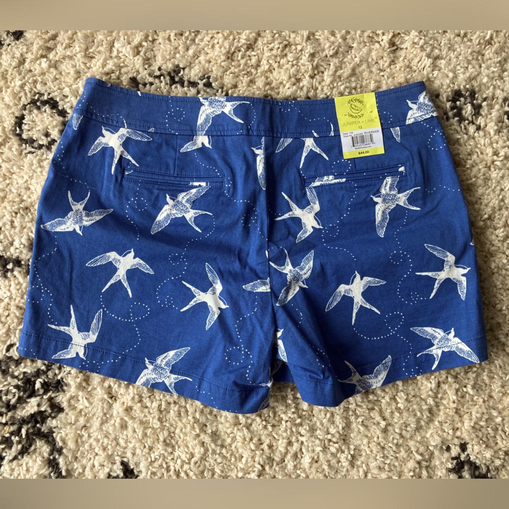 Juniper and Lime Riverside Printed Cotton Shorts